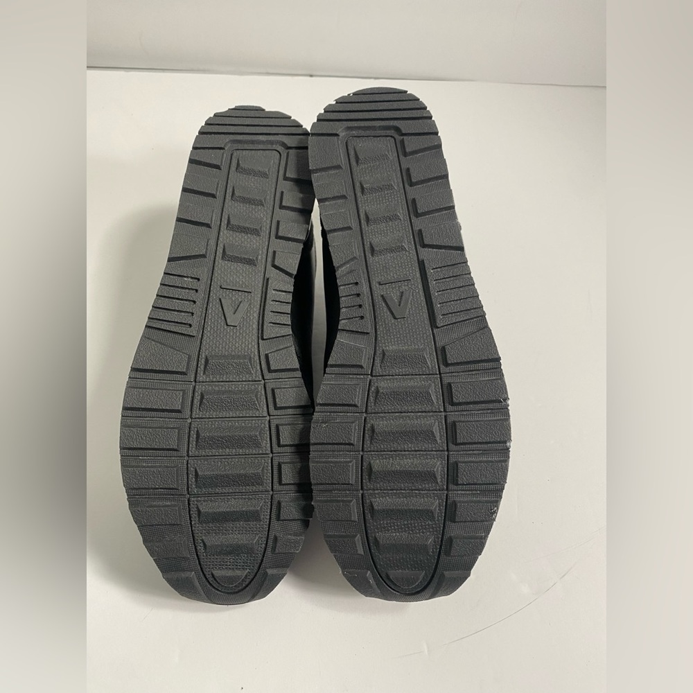 ABEO Aaliyah Retro Jogger Sneaker Black/White Leather Sz 7.5 shoes run narrow - Picture 4 of 5